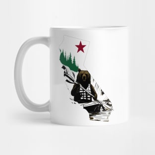 Kayaking California Bear Mug